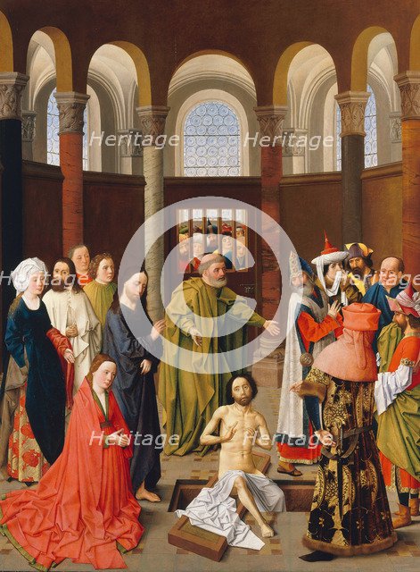 The Raising of Lazarus, ca 1455. Artist: Ouwater, Albert van (c. 1415-c. 1475)