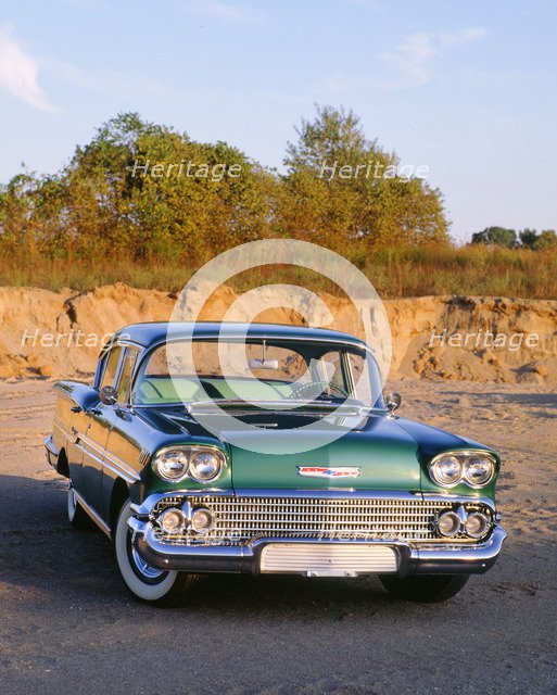 1958 Chevrolet Biscayne. Artist: Unknown.