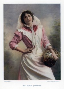 Maud Jeffries,  American actress, 1901.Artist: W&D Downey