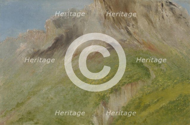 Ta-wa-que-nah, or the Rocky Mountain, Near the Comanche Village, 1834-1835. Creator: George Catlin.