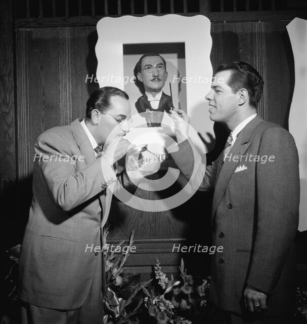Portrait of Shep Fields and Tex Beneke, Glen Island Casino, New York, N.Y., May 16, 1947. Creator: William Paul Gottlieb.