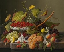An Abundance of Fruit, c. 1860. Creator: Severin Roesen.