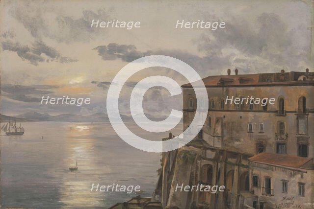 The Barracks at Pizzofalcone, Naples, 1820. Creator: Johan Christian Dahl.