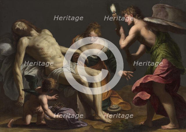 Lamentation Over The Body Of Christ, c1645-50. Creator: Alessandro Turchi.