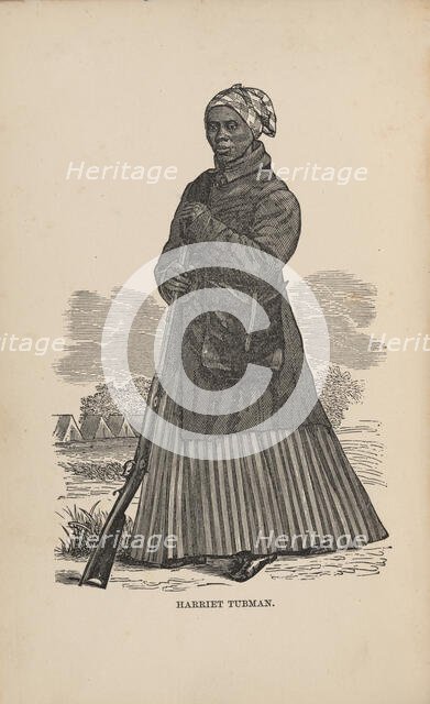 Scenes in the life of Harriet Tubman, [Frontispiece], 1869. Creator: George R Lockwood.