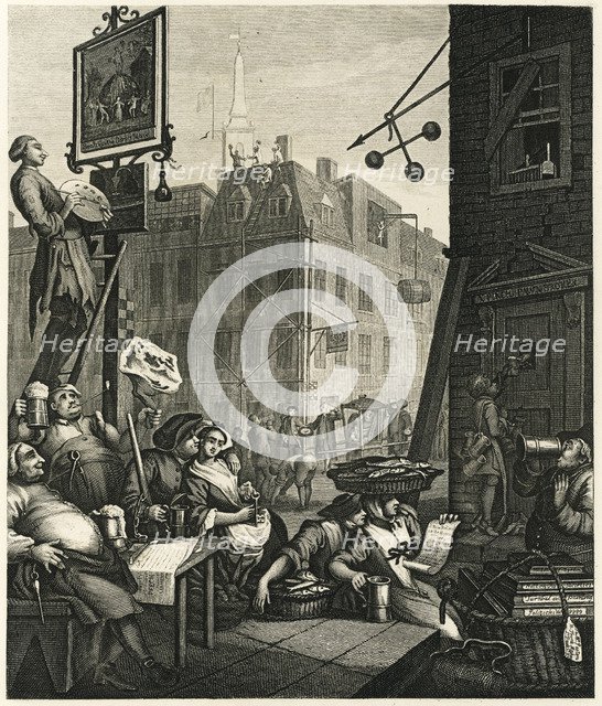 Beer Street, 1751.  Creator: Hogarth, William (1697-1764).