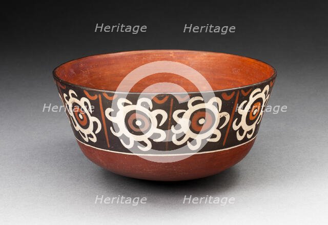 Bowl with Repeated Spiral-Like Motifs, 180 B.C./A.D. 500. Creator: Unknown.