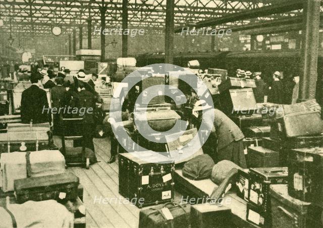 'Piles of Luggage at Charing Cross Station', 1930. Creator: Unknown.
