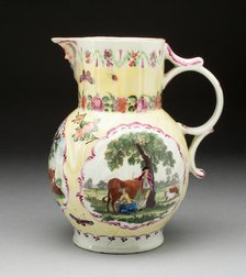 Jug, Worcester, c. 1765. Creator: Royal Worcester.