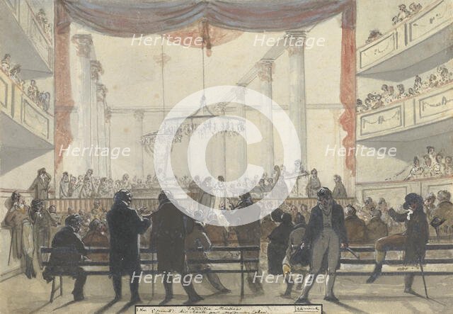 Exuditio Musica, Air sung by Madame Colin (song by Madame Colin), (diary, November 1), 1805-1808. Creator: Christiaan Andriessen.