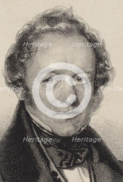 Portrait of the Composer Peter Joseph von Lindpaintner (1791-1856), c. 1830. Creator: Kriehuber, Josef (1800-1876).
