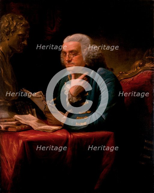 Portrait of Benjamin Franklin, 1767. Artist: Martin, David (1737-1797)