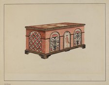 Pa. German Dower Chest, c. 1937. Creator: John Dieterich.