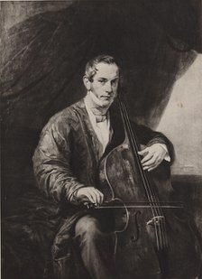 Portrait of Count Matvey Yuryevich Vilyegorsky (1794-1866) with Cello (nach K, Briullow), 1904.