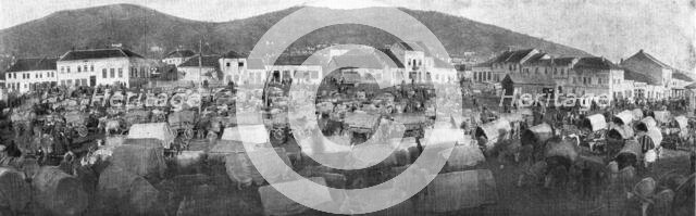 'Les phases de la Retraite de la Deuxieme armee Serbe, de la frontiere Bulgare au..., 1916. Creator: Samson Tchernoff.