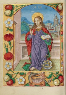 Salvator Mundi; Book of Hours, early 16th century. Creator: Unknown.