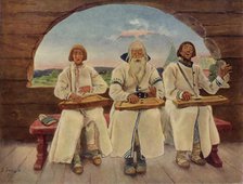'The Musicians', 1899, (1965). Creator: Viktor Mihajlovic Vasnecov.