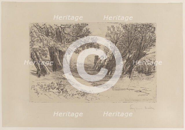 The Lovers' Walk, No. I, 1864., 1864. Creator: Francis Seymour Haden.