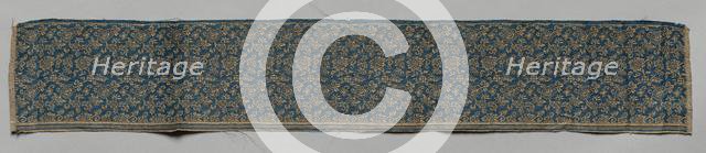 Textile Fragment, 1800s. Creator: Unknown.