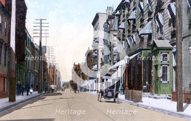 The Halifax and Queens Hotels, Hollis Street, Halifax, Nova Scotia, Canada, 1911. Artist: Unknown