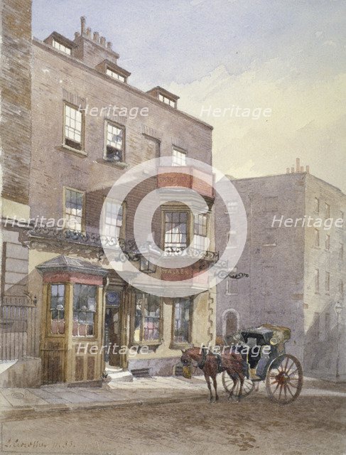 The Cheshire Cheese Tavern, Surrey Street, Westminster, London, 1883. Artist: John Crowther