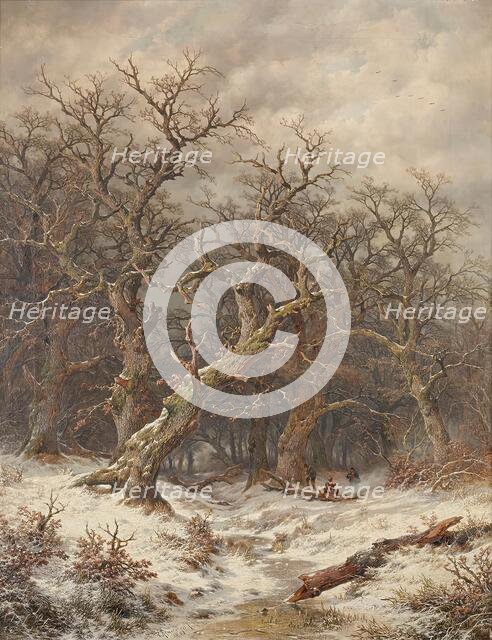 Winter landscape (winter forest), 1883. Creator: Remigius Adrianus Haanen.