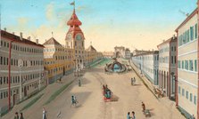 The Mirabell Square in Salzburg (Detail), ca 1810-1815.