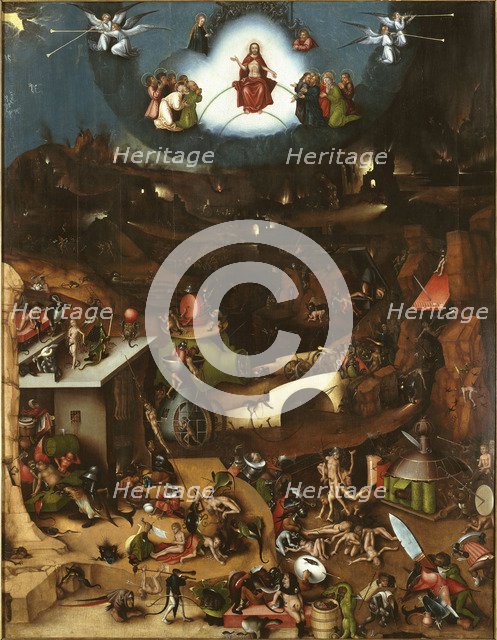 The Last Judgment. Winged Altar after Hieronymus Bosch, ca 1521-1525.