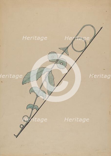 Iron Work, c. 1936. Creator: Lena Nastasi.