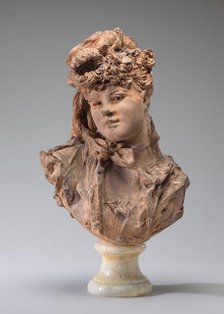 Bust of a Woman, 1875. Creator: Auguste Rodin.