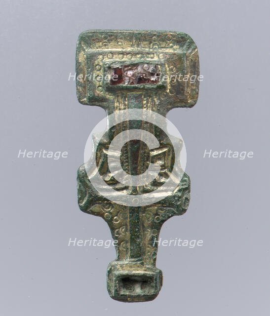 Miniature Square-Headed Brooch, Anglo-Saxon, first half 6th century. Creator: Unknown.