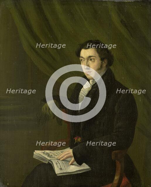 Portrait of Johannes Petrus Schouberg, Stamp Engraver at the Imperial Mint in Utrecht, 1830-1855. Creator: Abraham Hendrik Winter.