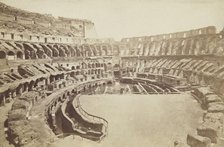 Interior of the Colosseum, Rome, between 1870-1880. Creator: Unknown.
