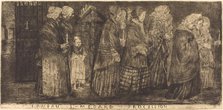 Procession in the Sepulchre of Saint Medard(Procession dans le caveaux de St.-Medard), 1859. Creator: Alphonse Legros.