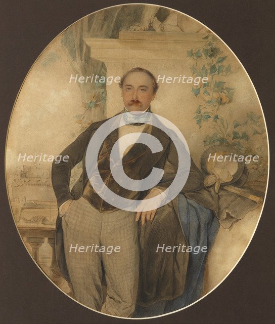 Portrait of Count Sergei Fyodorovich Golitsyn (1812-1849), 1847.