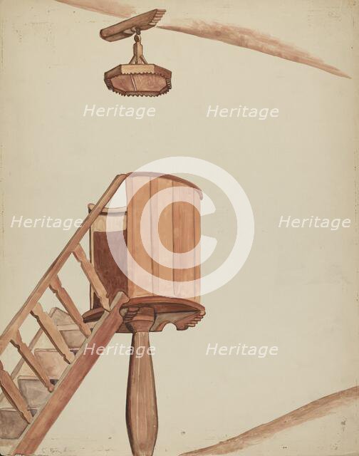 Pulpit, 1935/1942. Creator: E. Boyd.