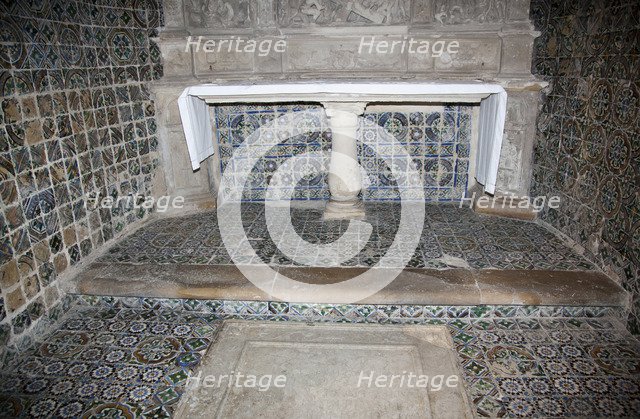 Decorative tiles, Old Cathedral of Coimbra, Portugal, 2009.  Artist: Samuel Magal