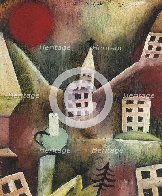 Zerstörtes Dorf (Destroyed village), 1920.