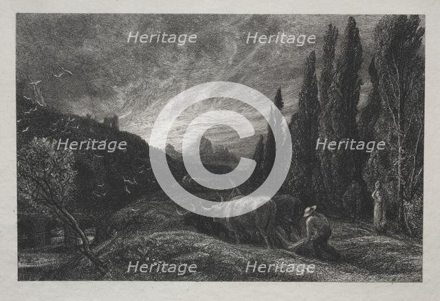 The Early Plowman, before 1861. Creator: Samuel Palmer (British, 1805-1881).