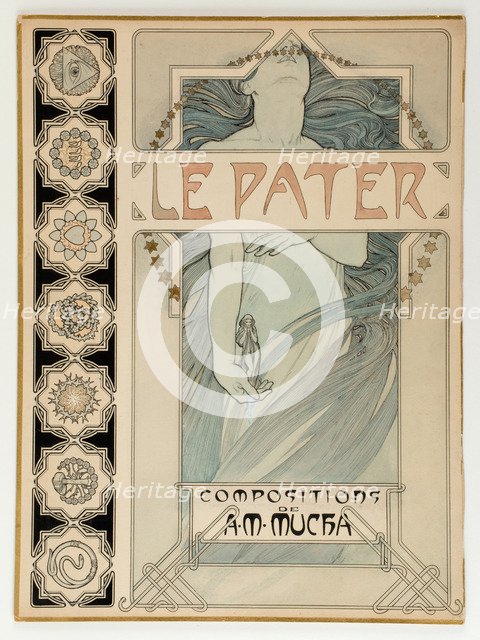 Cover Design for the illustrated edition Le Pater. Artist: Mucha, Alfons Marie (1860-1939)
