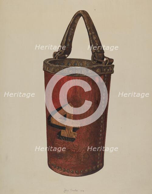 Fire Bucket, 1938. Creator: John Cooke.