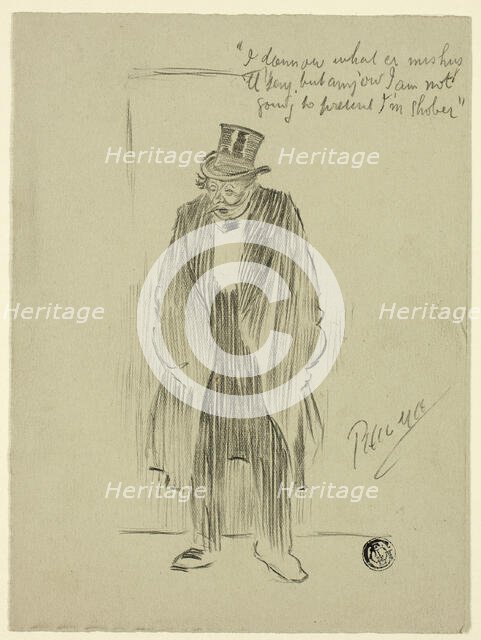 Drunken Man, n.d. Creator: Philip William May.