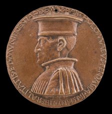 Bartolommeo Pendaglia, died 1462, Merchant of Ferrara [obverse], c. 1462. Creator: Sperandio Savelli.