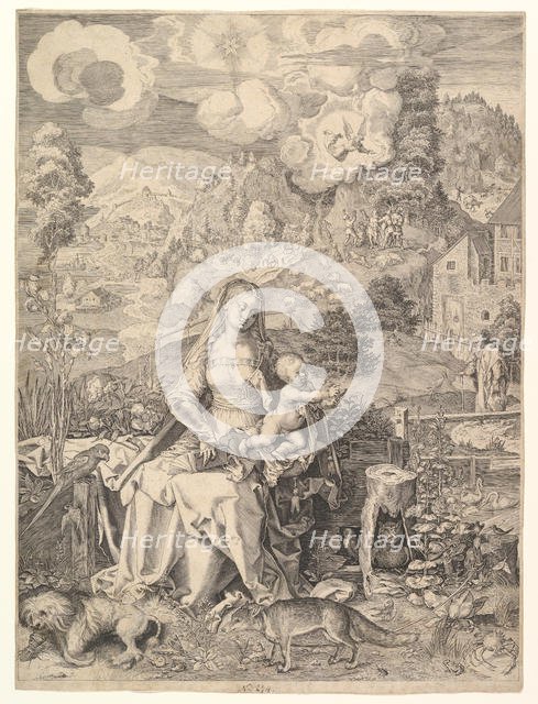 Virgin and Child in a Landscape, ca. 1597. Creator: Aegidius Sadeler II.