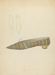 Slipper, c. 1940. Creator: Dorothy Gernon.