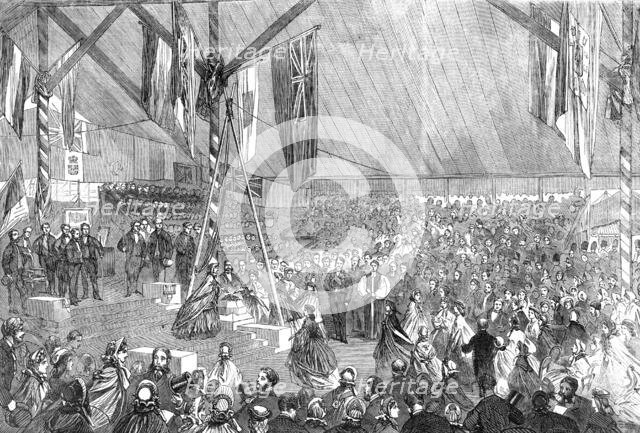 Laying the foundation-stone of the Merchant Seamen's Orphan Asylum, by the Prince Consort..., 1861. Creator: Unknown.
