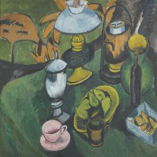 Still life with lamp. Artist: Kirchner, Ernst Ludwig (1880-1938)