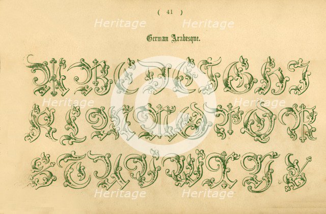 'German Arabesque', 1862. Artist: Unknown.