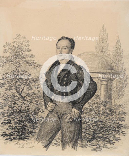Portrait of Nikolay Alexandrovich Kokoshkin (1792-1873), Early 1820s. Creator: Hampeln, Carl, von (1794-after 1880).