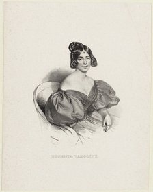 Portrait of the operatic soprano Eugenia Tadolini, née Savorani (1809-1872), 1830s.
